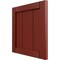 Ekena Millwork 12"W x 12"H True Fit PVC Framed Board-n-Batten Shutters Sample, Pepper Red SAMPLE-TFPBFMR - alternate 4